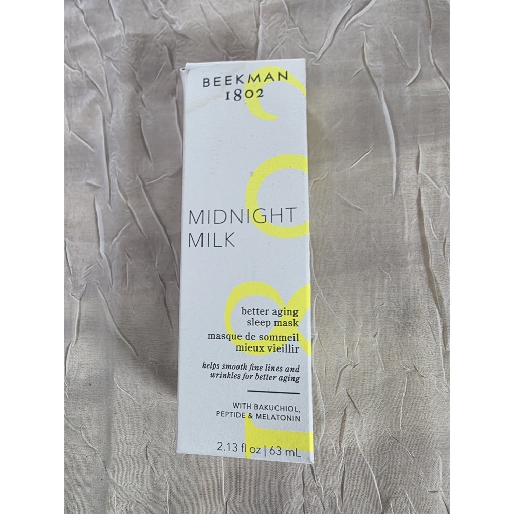 Beekman 1802 Midnight Milk Better Aging Sleep Mask Bakuchiol Peptides 2.13oz New